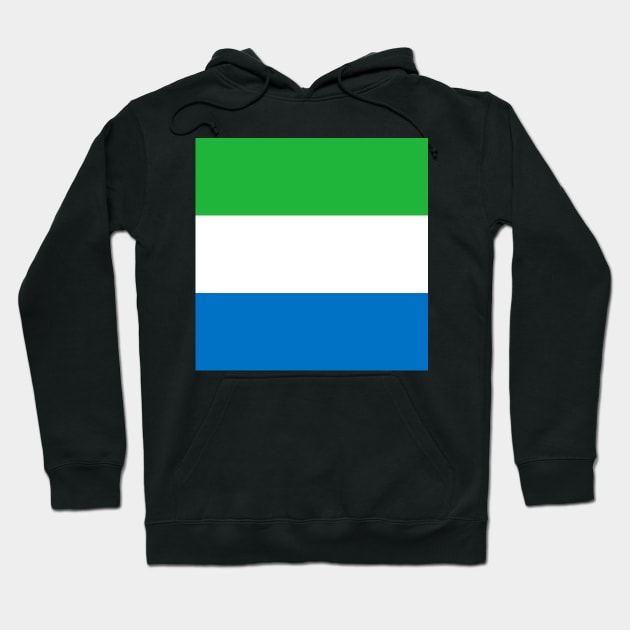 Sierra Leonean flag Hoodie by flag for all